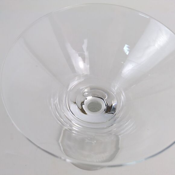 Belvedere Vodka Clear Martini Glass Stem Barware 7.25" Tall Elegant Gift - Picture 5 of 6
